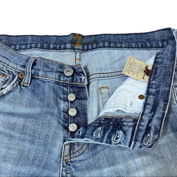 7FAMK Boycut Button Fly Boy Cut Medium Wash Jeans 29 - Picture 7 of 16